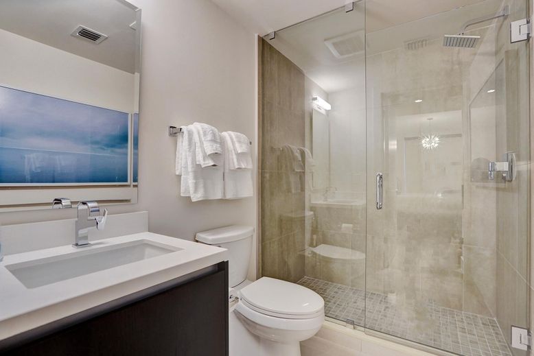 Bathroom, Glass Shower, Interior