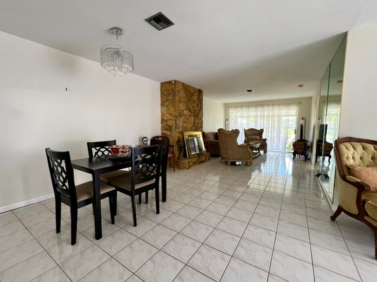 Chandelier, Dining room, Fireplace, Interior, Living room