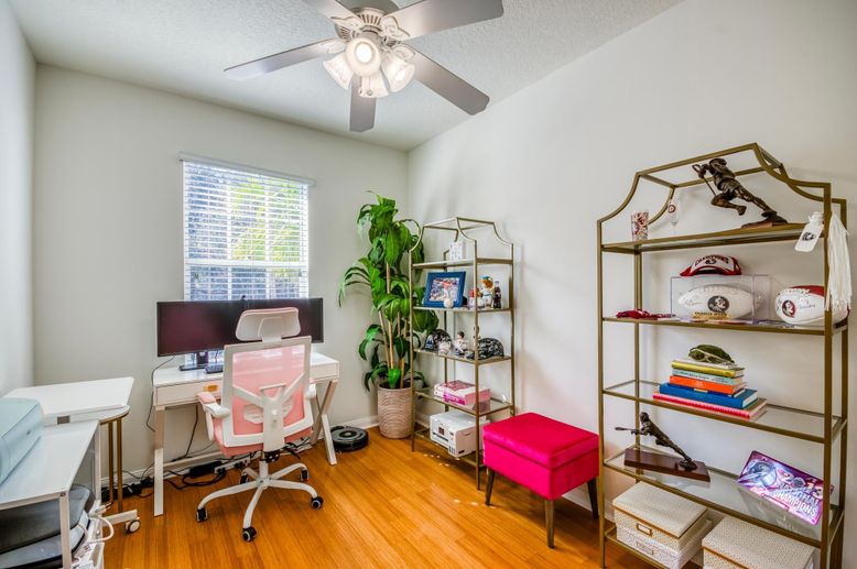 Home Office, Interior, Wood Texture Flooring