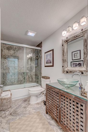 Bathroom, Glass Shower, Interior