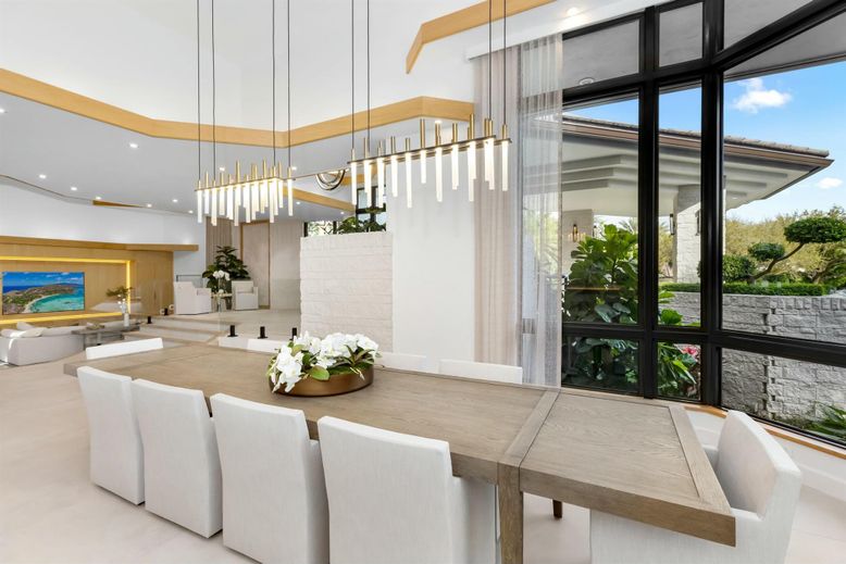 Dining room, Interior, Kitchen, Living room, Pendant Lights, Recessed Lighting