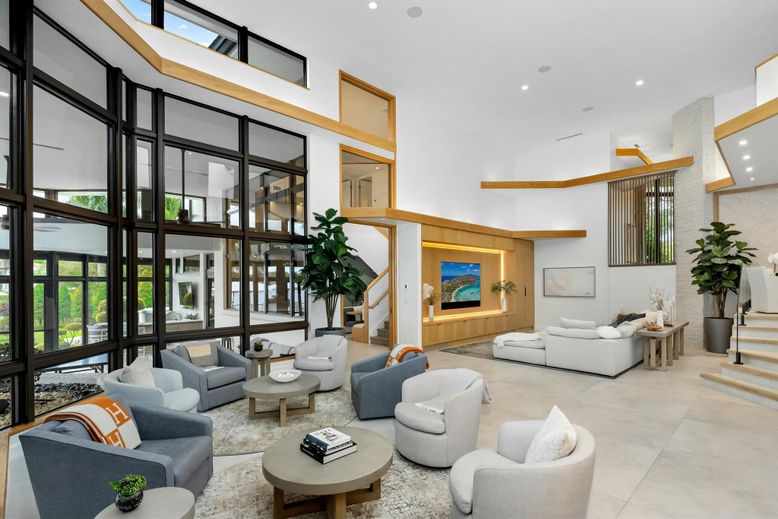 Interior, Living room, Recessed Lighting