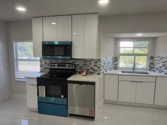 Interior, Kitchen, Recessed Lighting, Stainless Steel Appliances