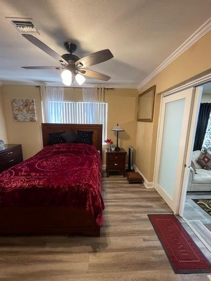 Bedroom, Interior, Wood Texture Flooring