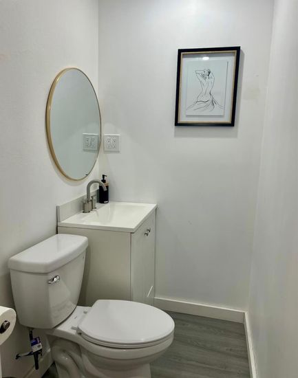 Bathroom, Interior, Wood Texture Flooring