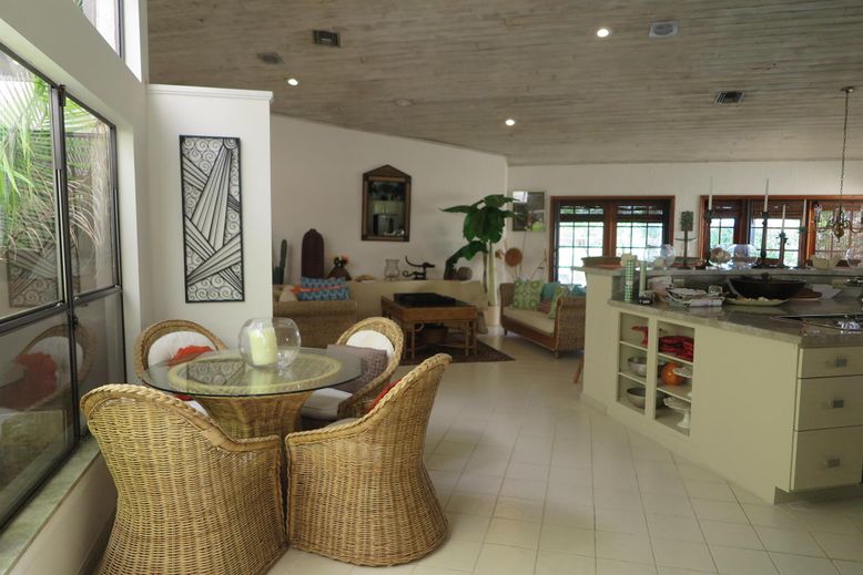 Dining room, Interior, Living room, Recessed Lighting, Wooden Ceilings