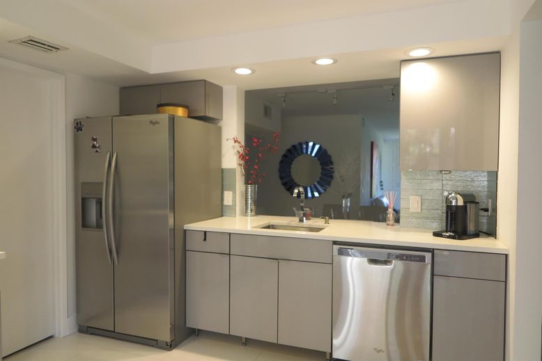 Interior, Kitchen, Recessed Lighting, Stainless Steel Appliances