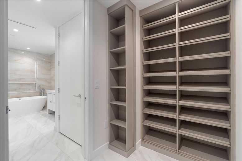 Bathroom, Free Standing Baths, Interior, Marble, Recessed Lighting, Walk-in Closets