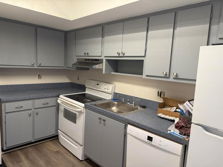 Interior, Kitchen, Wood Texture Flooring