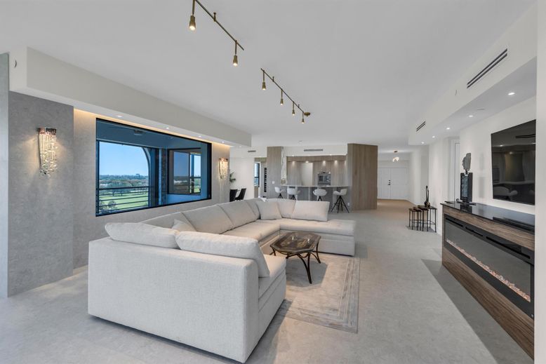 Dining room, Fireplace, Interior, Living room, Recessed Lighting