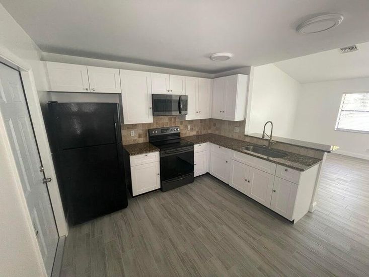 Interior, Kitchen, Wood Texture Flooring