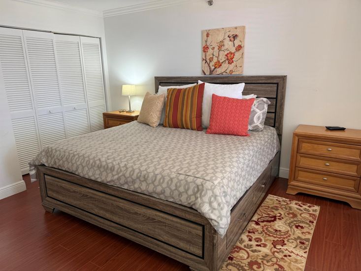 Bedroom, Interior, Wood Texture Flooring