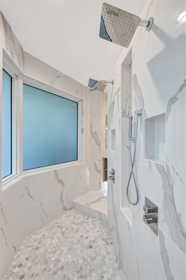 Bathroom, Interior, Marble Walls