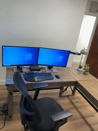 Home Office, Interior, Wood Texture Flooring
