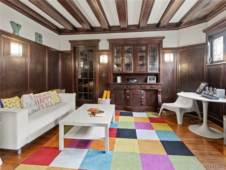 Interior, Living room, Wood Texture Flooring, Wooden Walls
