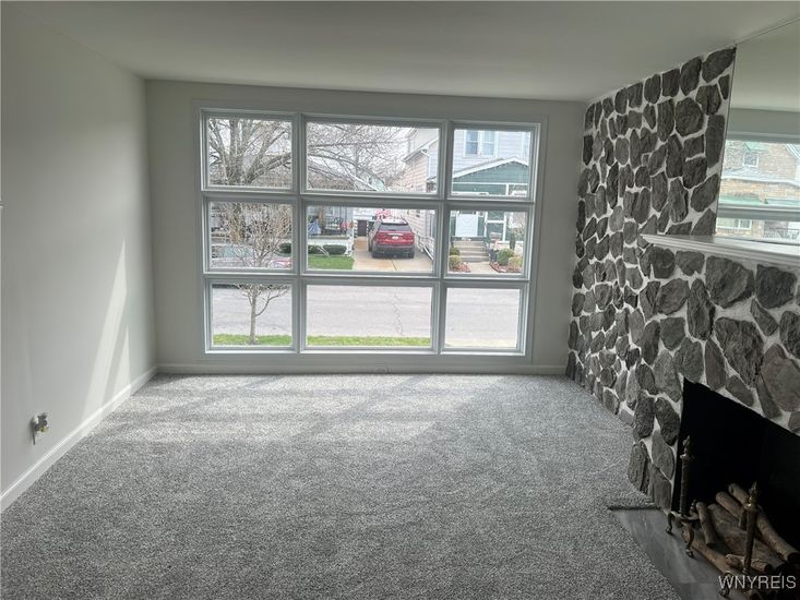 Empty room, Fireplace, Interior, Stone Walls
