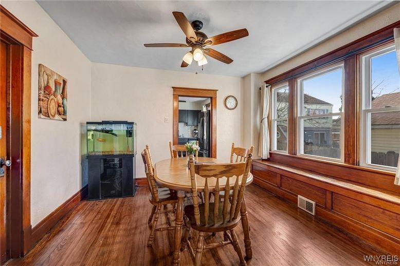 Dining room, Interior, Wood Texture Flooring