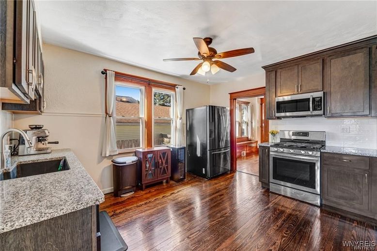 Interior, Kitchen, Wood Texture Flooring