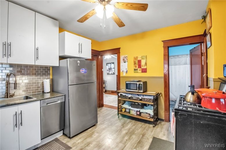Interior, Kitchen, Wood Texture Flooring