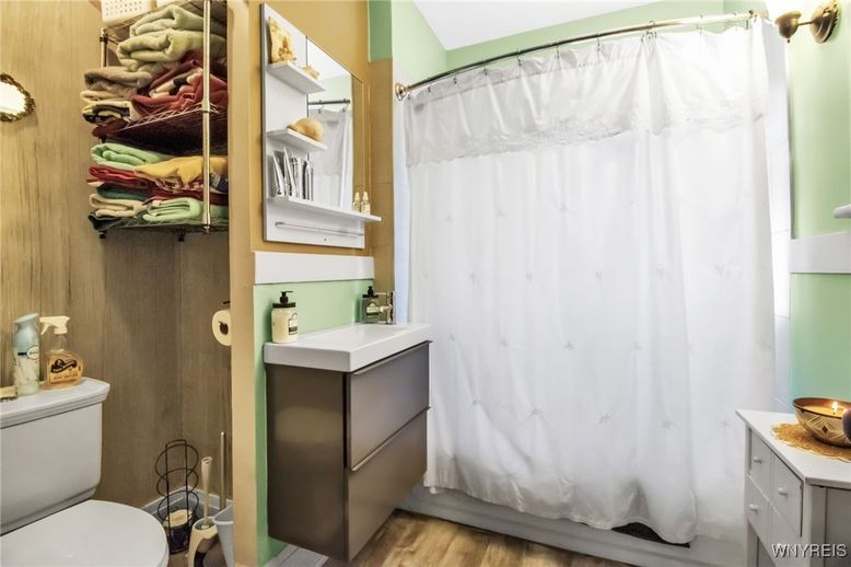 Bathroom, Interior, Wood Texture Flooring