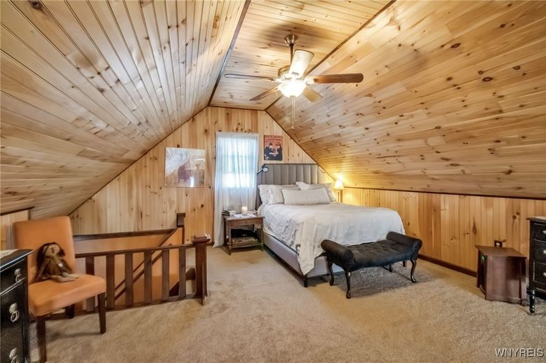 Bedroom, Interior, Wooden Ceilings, Wooden Walls