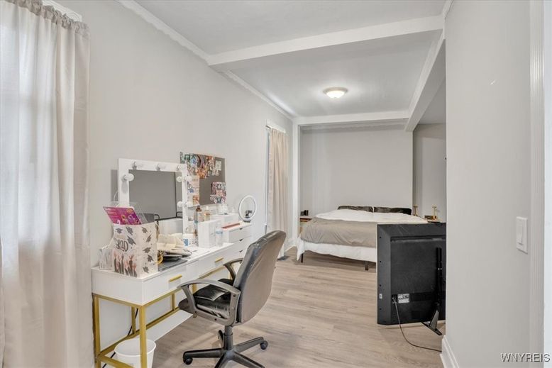 Bedroom, Home Office, Interior, Wood Texture Flooring