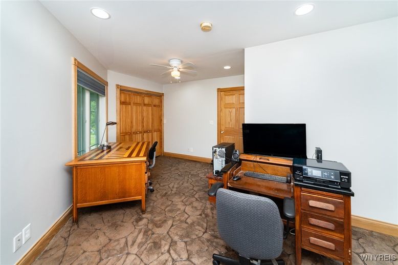 Home Office, Interior, Recessed Lighting