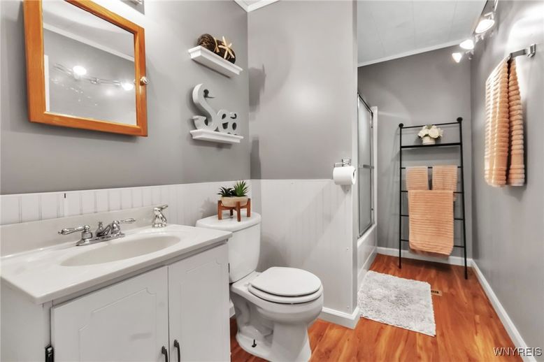 Bathroom, Interior, Wood Texture Flooring