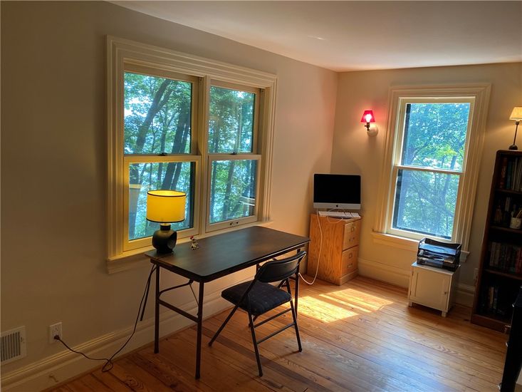 Home Office, Interior, Wood Texture Flooring