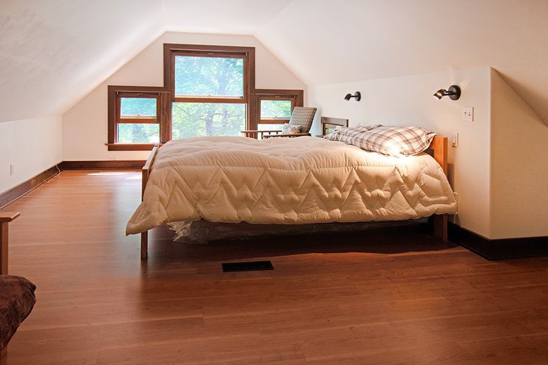 Bedroom, Interior, Wood Texture Flooring