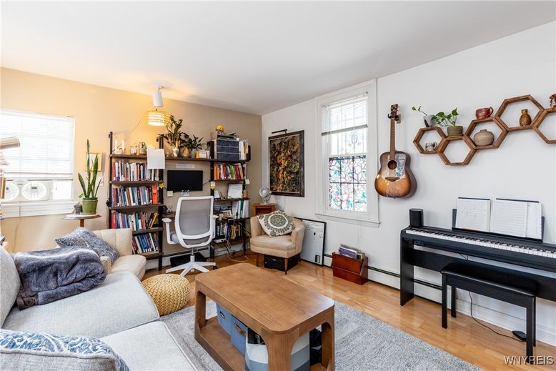 Home Office, Interior, Piano, Wood Texture Flooring