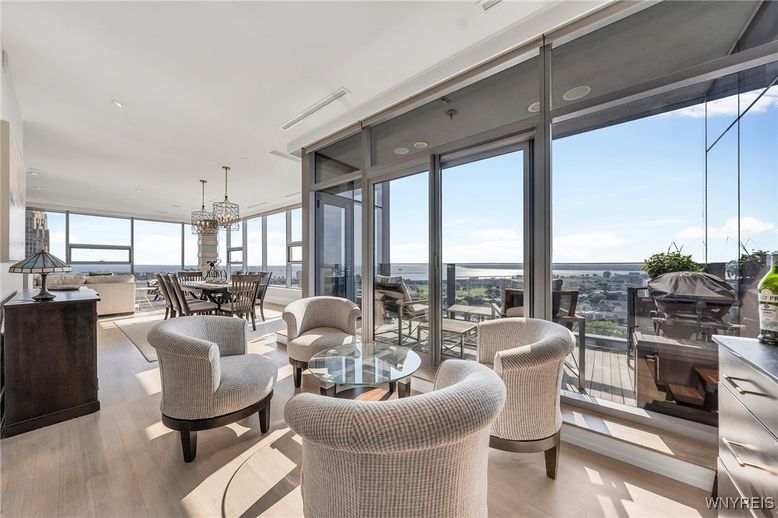 Chandelier, Dining room, Interior, Living room, Recessed Lighting, Water, Wood Texture Flooring