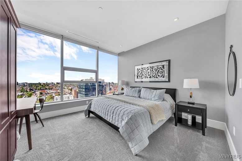 Bedroom, Interior, Recessed Lighting