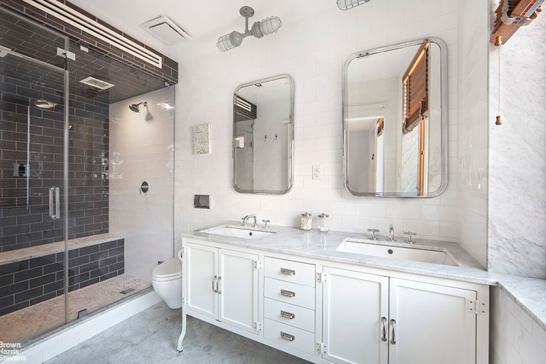 Bathroom, Dual Sink Vanities, Glass Shower, Interior