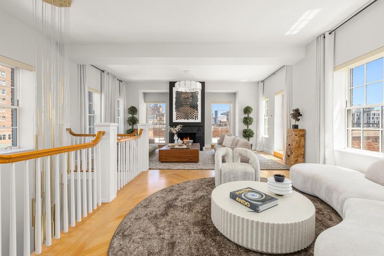 Fireplace, Interior, Living room, Pendant Lights, Wood Texture Flooring