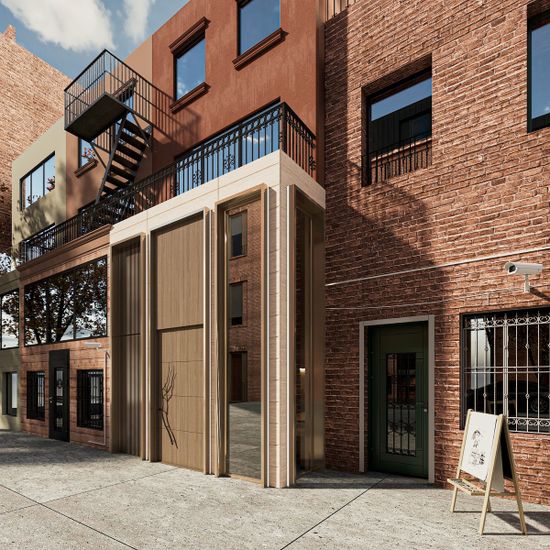 Exterior, Facade, Brick Facade, Rowhouse