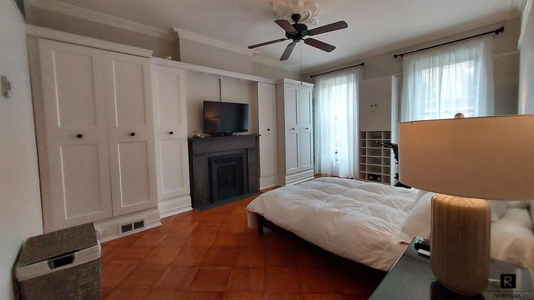 Bedroom, Fireplace, Interior
