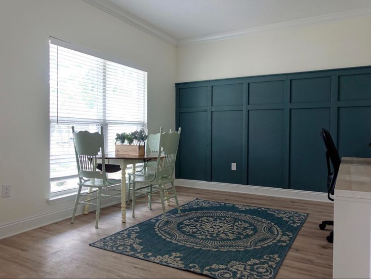 Dining room, Interior, Wood Texture Flooring