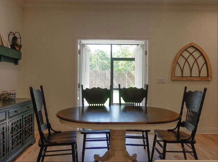Dining room, Interior, Wood Texture Flooring