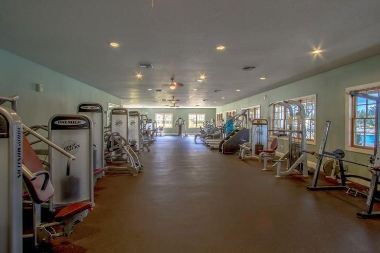 Fitness Equipment, Gym, Interior, Recessed Lighting