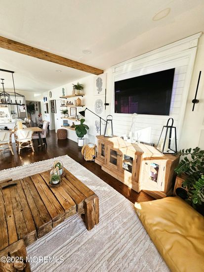 Dining room, Interior, Living room, Wooden Beams, Wood Texture Flooring