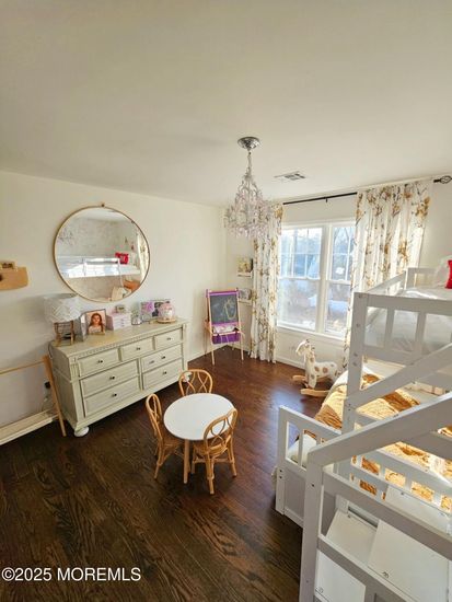 Chandelier, Interior, Wood Texture Flooring