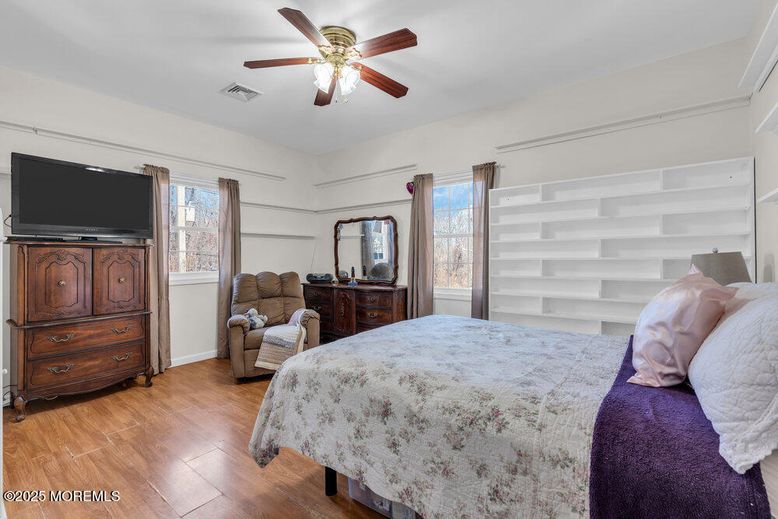 Bedroom, Interior, Wood Texture Flooring