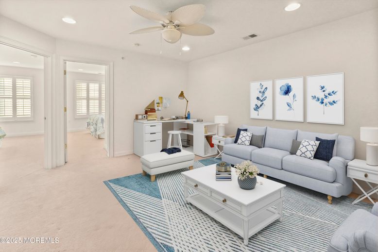 Interior, Living room, Recessed Lighting