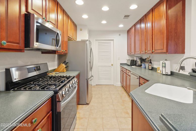 Interior, Kitchen, Recessed Lighting, Stainless Steel Appliances