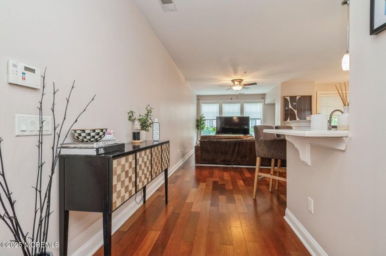 Home Office, Interior, Pendant Lights, Wood Texture Flooring