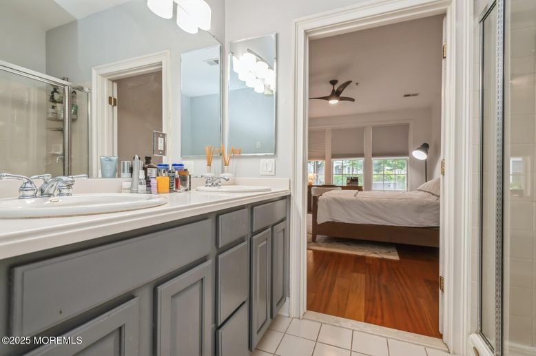 Bathroom, Bedroom, Dual Sink Vanities, Interior, Wood Texture Flooring