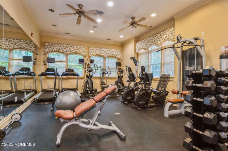 Fitness Equipment, Interior, Recessed Lighting