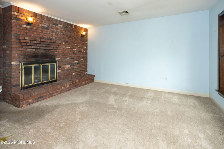 Empty room, Fireplace, Interior, Stone Walls