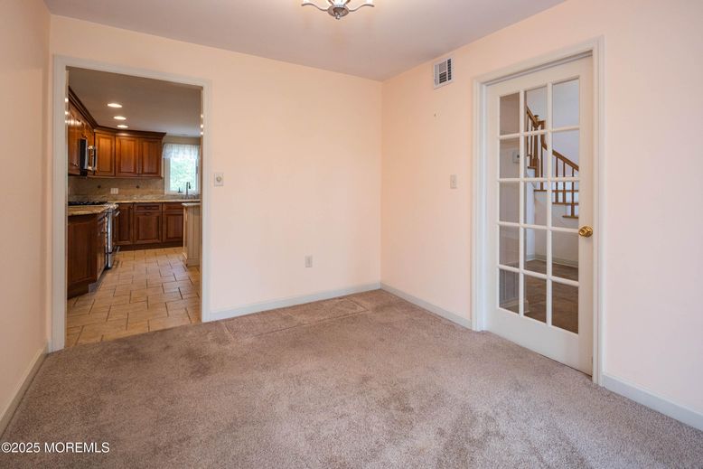 Empty room, Interior, Kitchen, Recessed Lighting